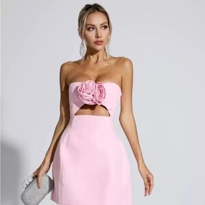 Catchall Poppy Pink Floral Mini Dress